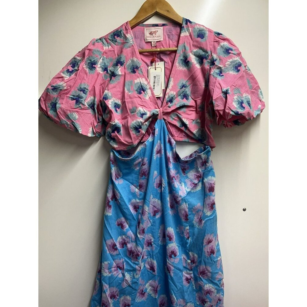 Banjanan Mariana New NWT Maxi Dress In Floral Bright Size Medium Woman’s - Picture 4 of 12